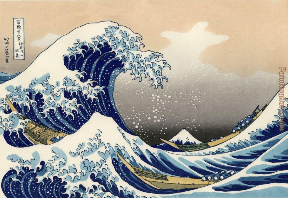 The Great Wave of Kanagawa by Katsushika Hokusai painting - Unknown Artist The Great Wave of Kanagawa by Katsushika Hokusai art painting